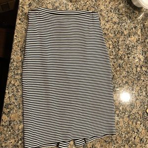 Black and White Pencil Skirt.